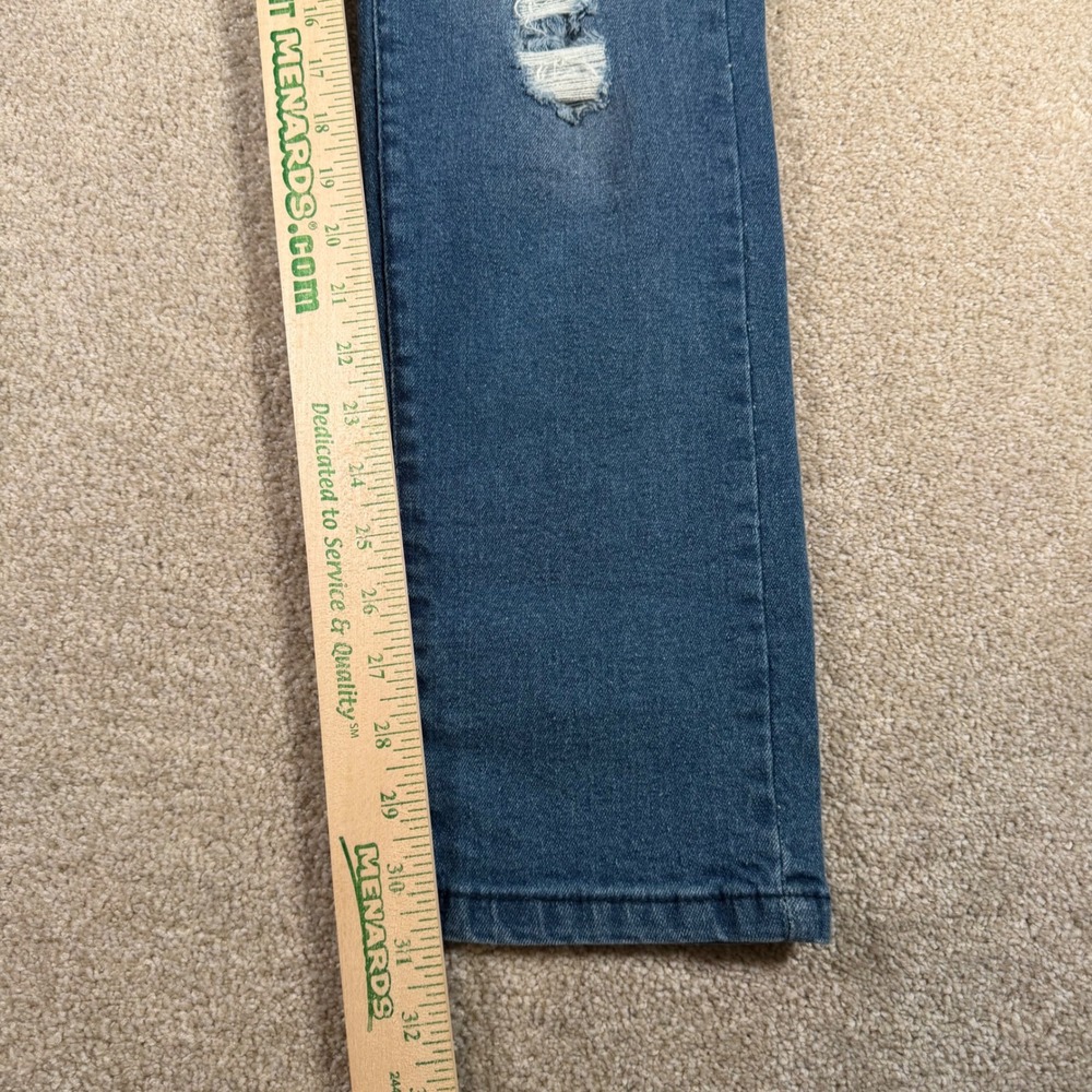 LRG Skinny Fit Jeans Mens 34 X 31 Blue Distressed Ripped Denim 100-935 NEW - Picture 10 of 13